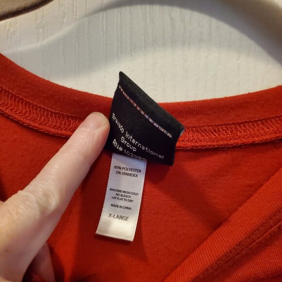 🧡 HARLEY-DAVIDSON Scottsdale Ruched T-Shirt - Burnt Orange - Women's XL 🧡 - Picture 5 of 6